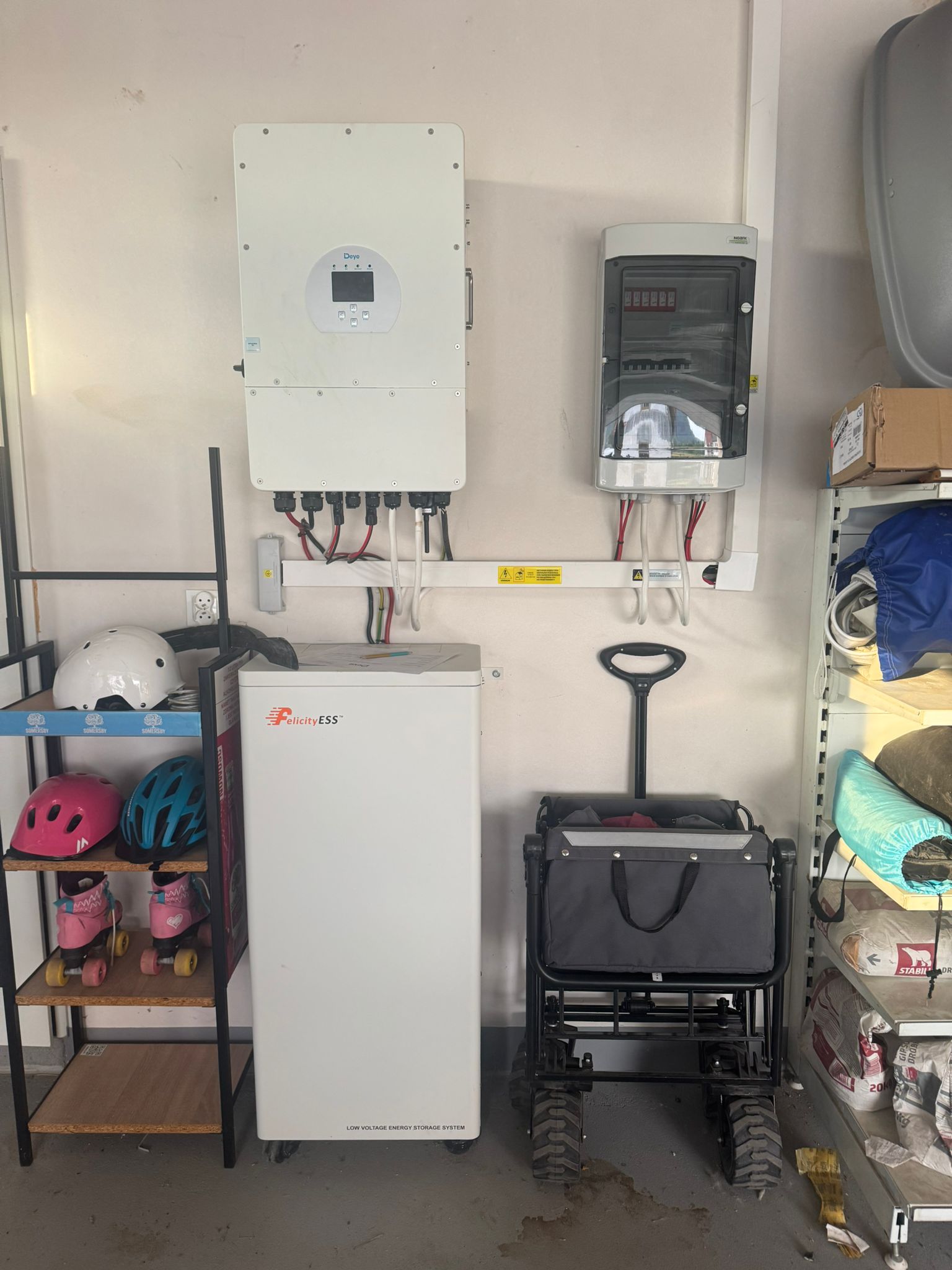 Instalacja na falowniku hybrydowym Deye 12kW